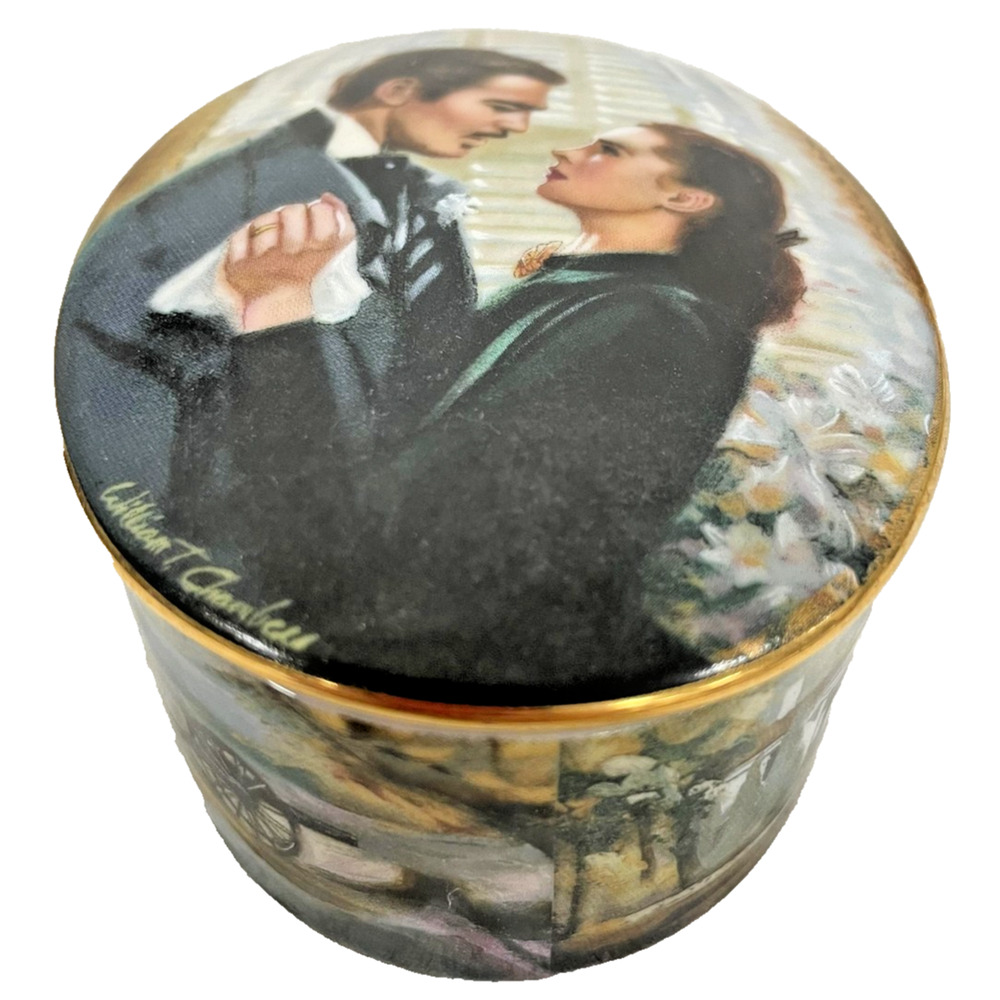 W.L. George 'The Proposal' Gone With The Wind Music Box William Chambers 1991